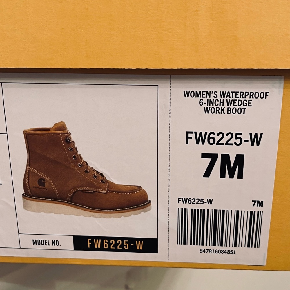 Cathartic women’s wedge moc toe steel toe waterproof work boot